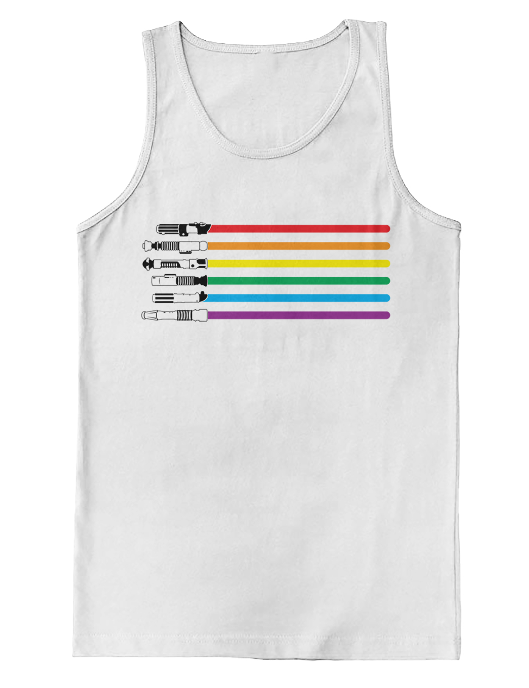 lightsaber rainbow shirt