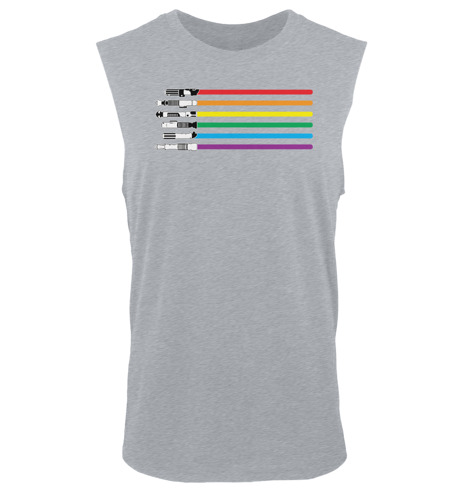 lightsaber rainbow shirt