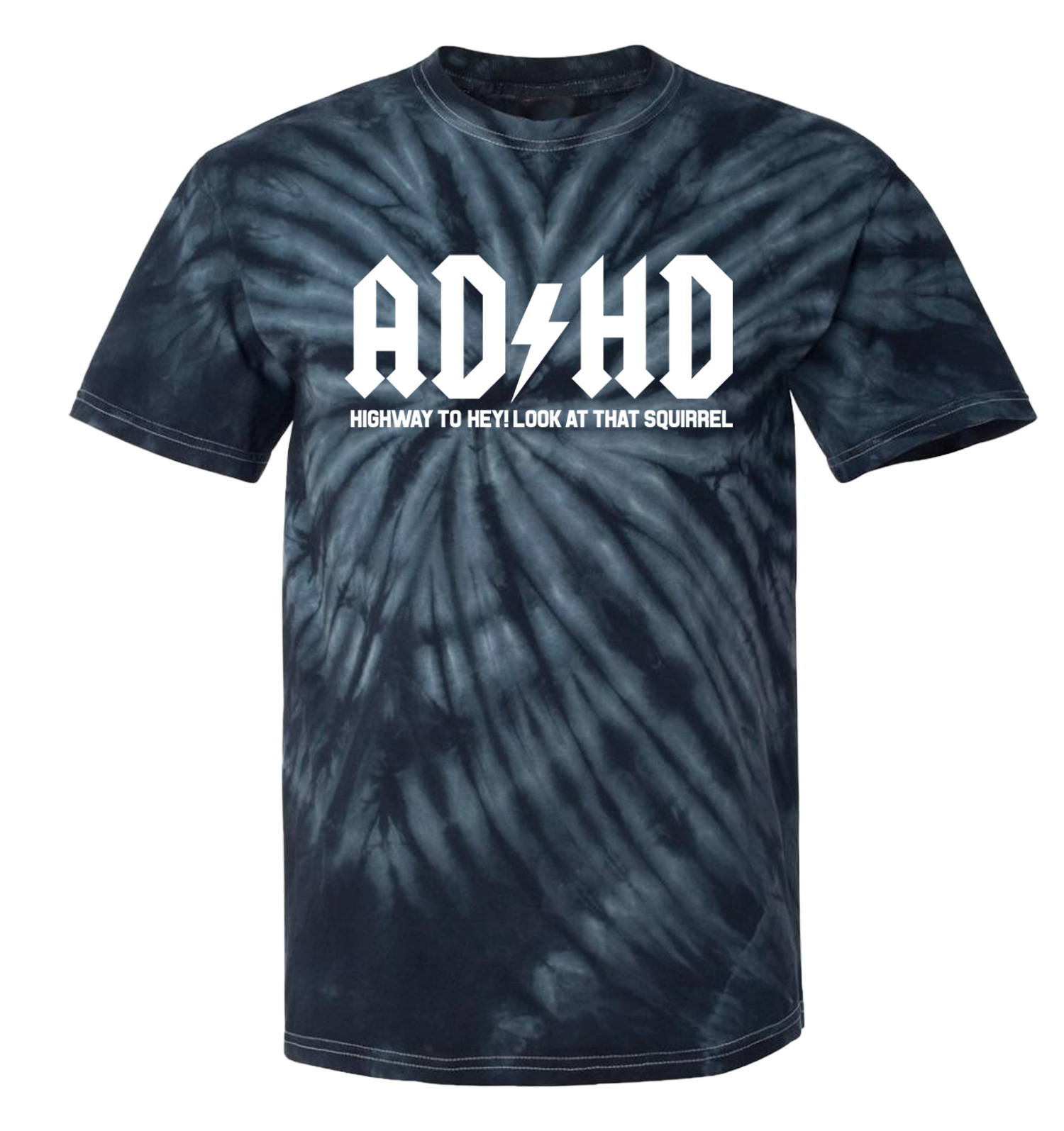 ADHD - Music Rock Band Parody Lightning Funny Joke Men's T-shirt