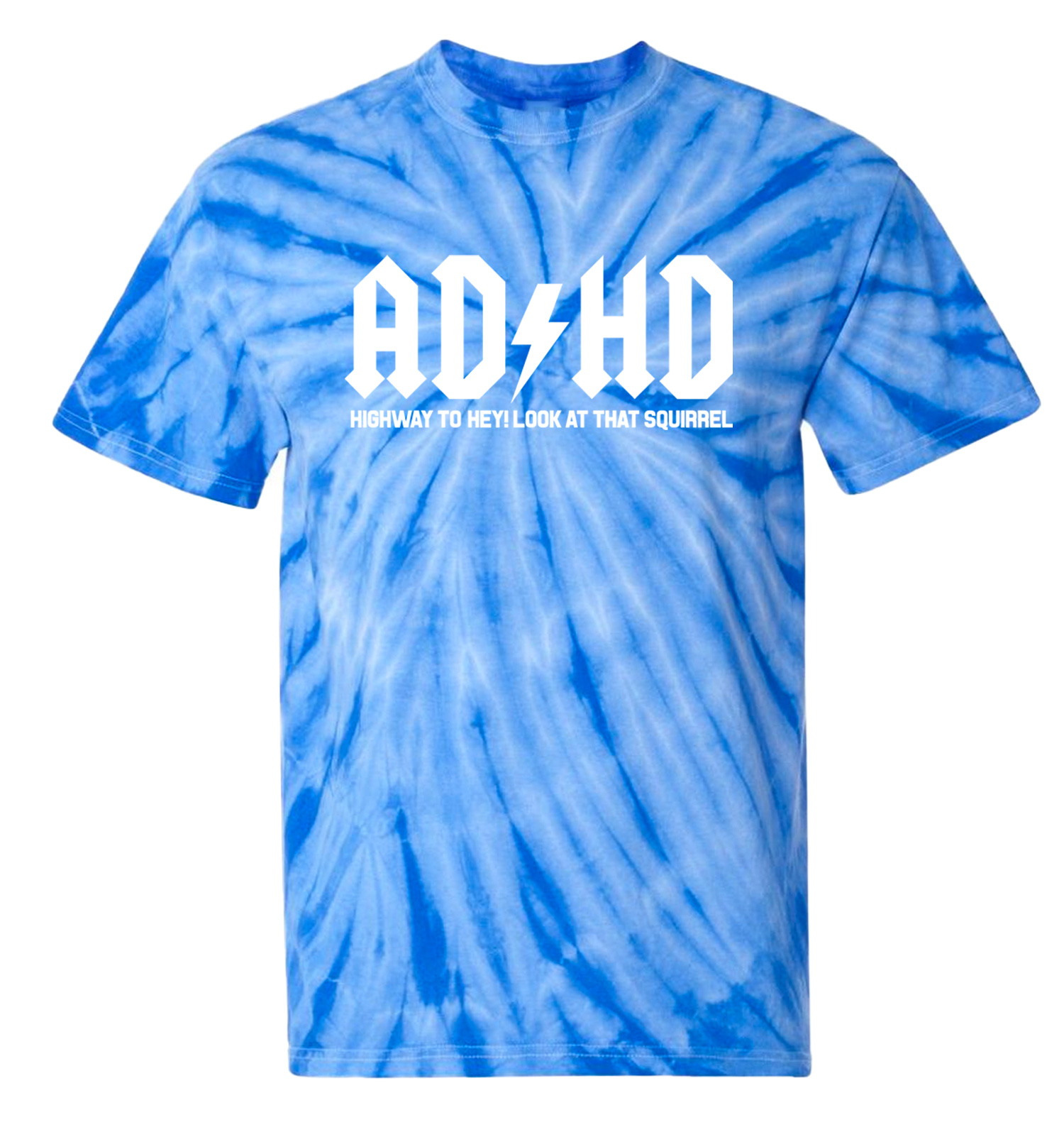 ADHD - Music Rock Band Parody Lightning Funny Joke Men's T-shirt