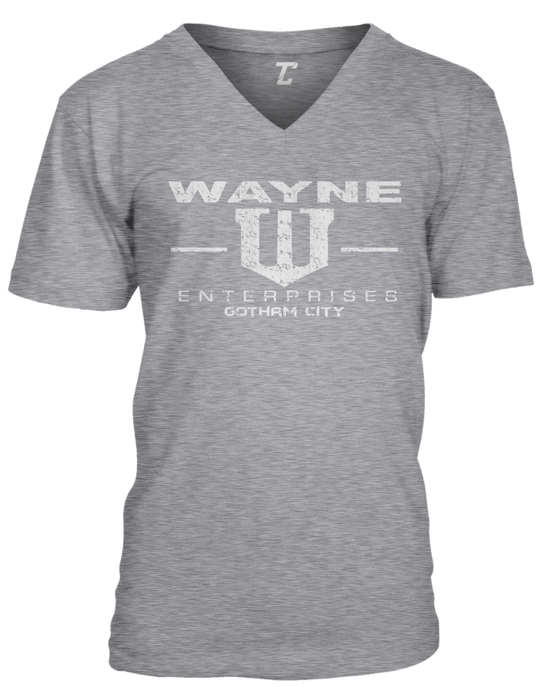 Wayne Enterprises - Superhero Comic Book Movie Buff Unisex V-Neck T ...