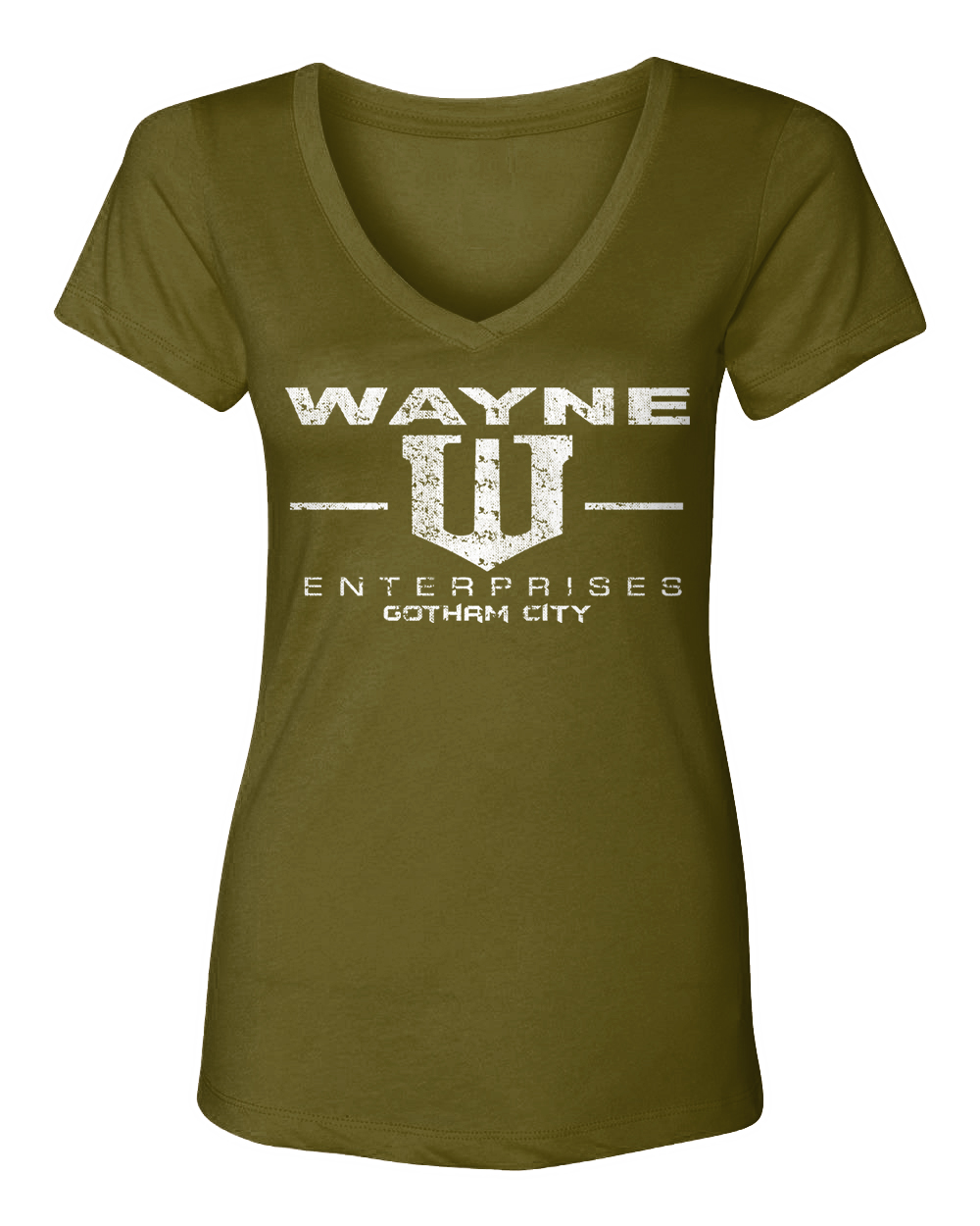 Wayne Enterprises - Superhero Comic Book Movie Buff Women's V-Neck T ...