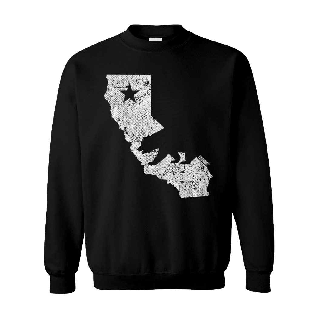California State Map – Bear West Coast United States Unisex Sweatshirt