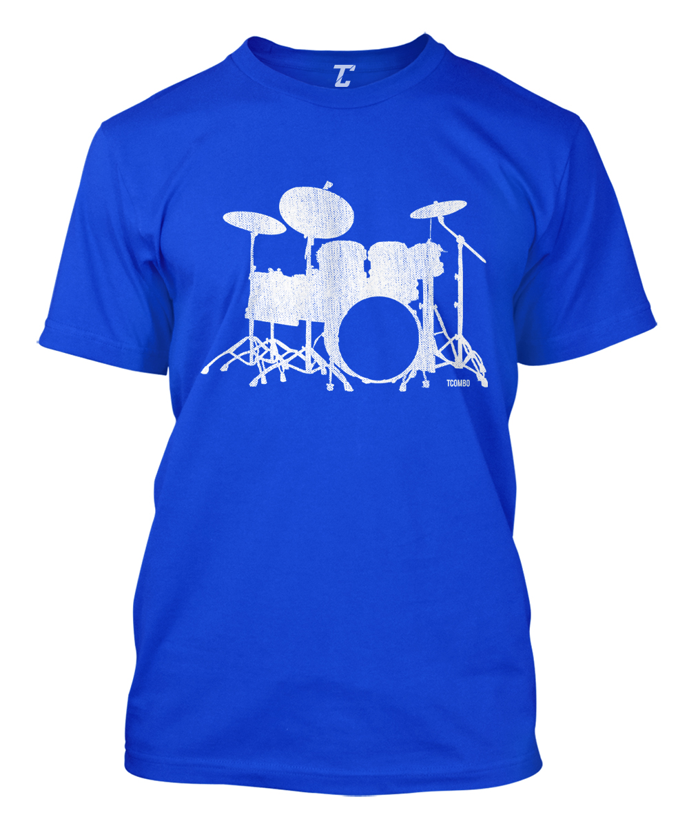 Drumset Silhouette - Drummer Musician Instrument Men's T-shirt | eBay
