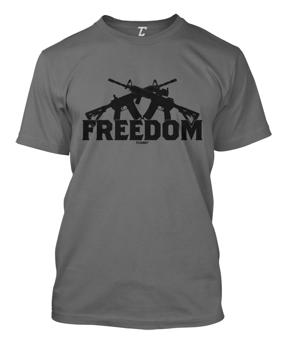 Freedom Assault Rifles – Gun Rights 2nd Amendment Men’s T-shirt
