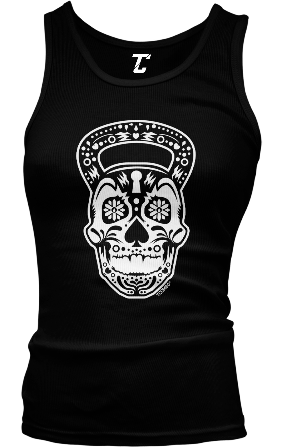 Kettlebell Skull – Exercise Gym Workout Fitness Weights Juniors Tank Top