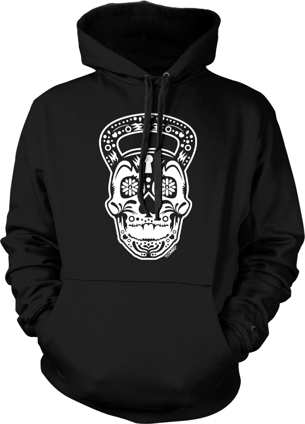 Kettlebell Skull – Exercise Gym Workout Fitness Weights Unisex Hoodie