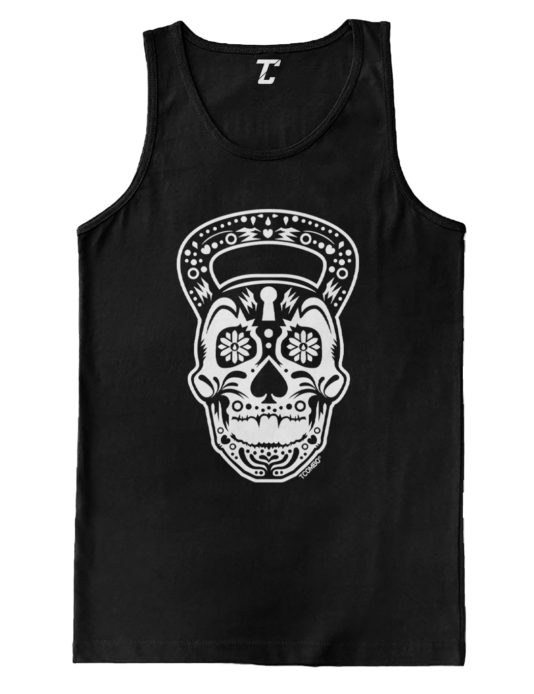 Kettlebell Skull – Exercise Gym Workout Fitness Weights Men&rsquo;s Tank Top