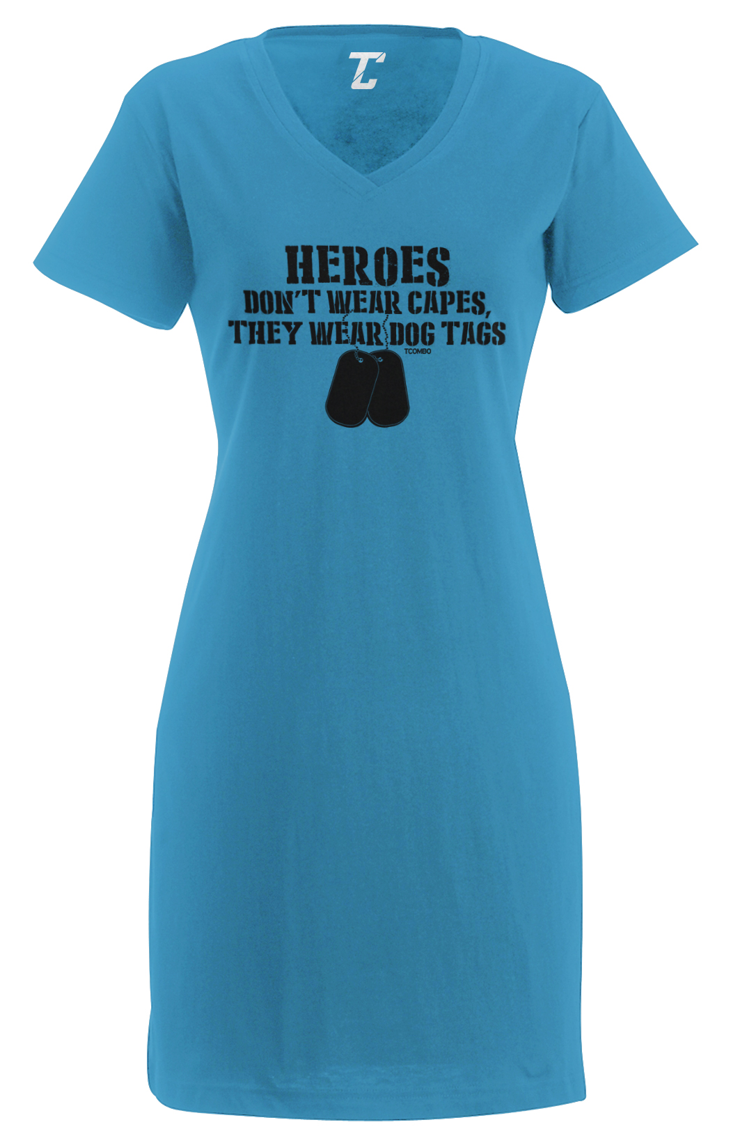 Heroes Don&rsquo;t Wear Capes – They Wear Dog Tags Military Women&rsquo;s Dress