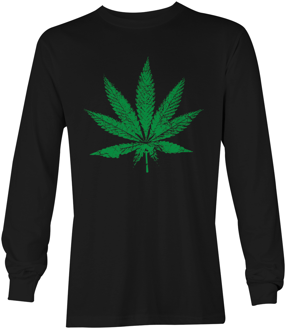 Marijuana Leaf – Pothead Stoner Weed 420 Unisex Long Sleeve Shirt