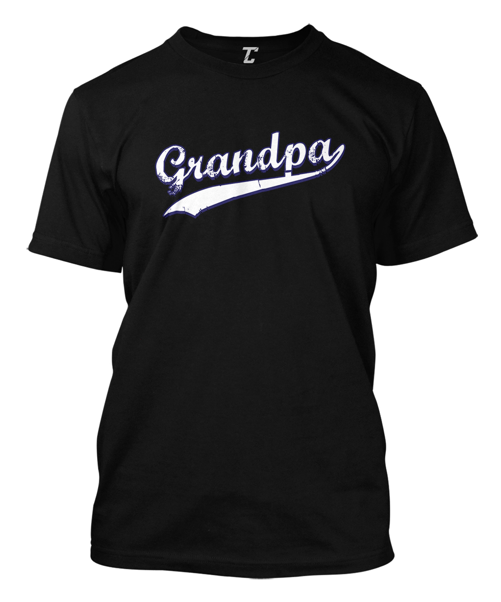 Grandpa – Sports Baseball Grandfather Father’s Day Men’s T-shirt