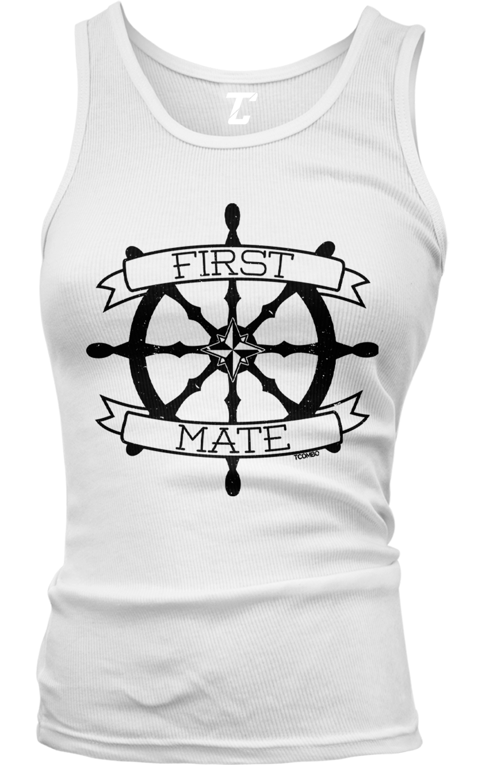 First Mate – Nautical Sea Beach Ocean Anchor Boat Juniors Tank Top