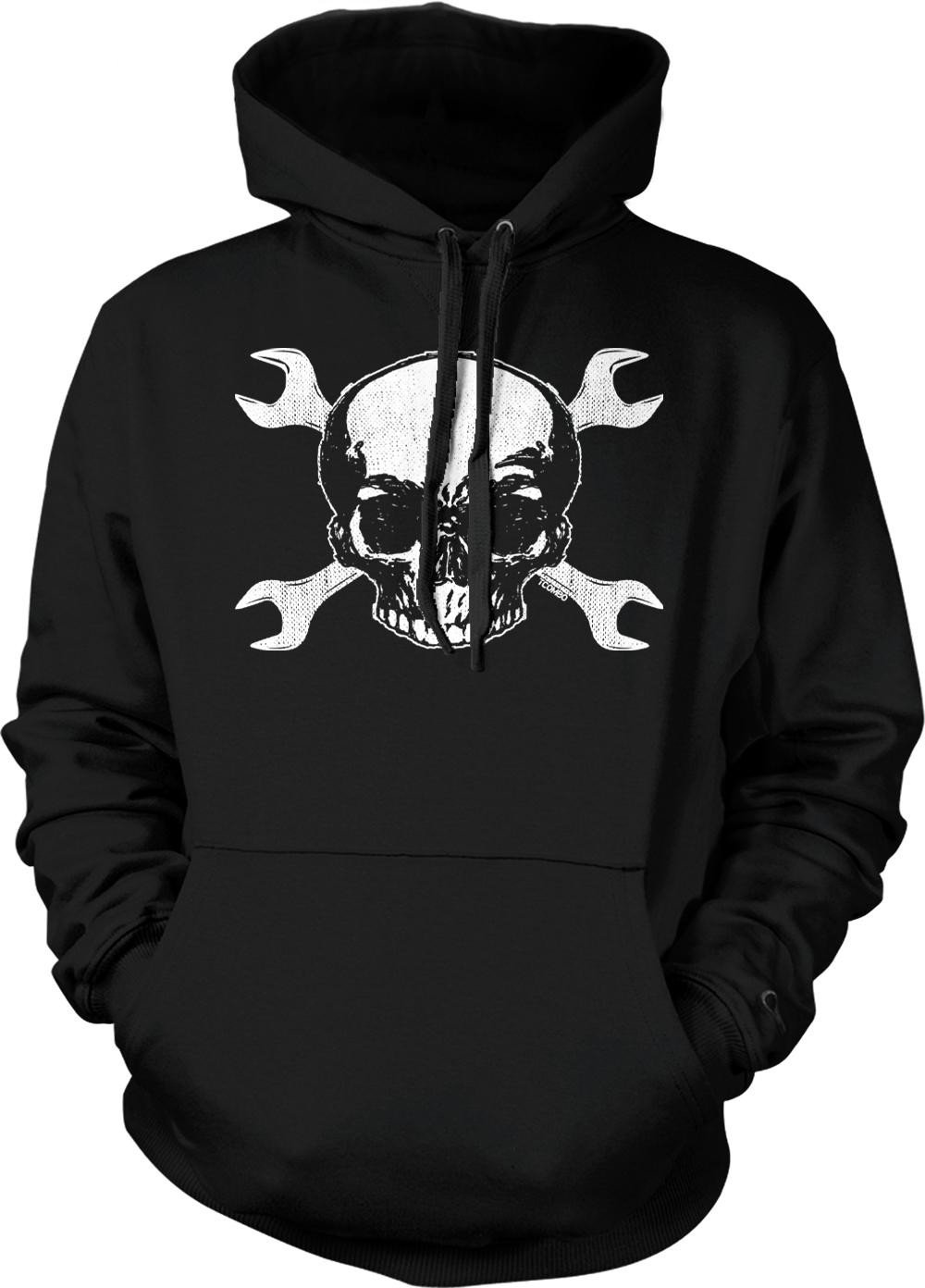 Skull With Crossed Wrenches - Mechanic Car Guy Tools Unisex Hoodie