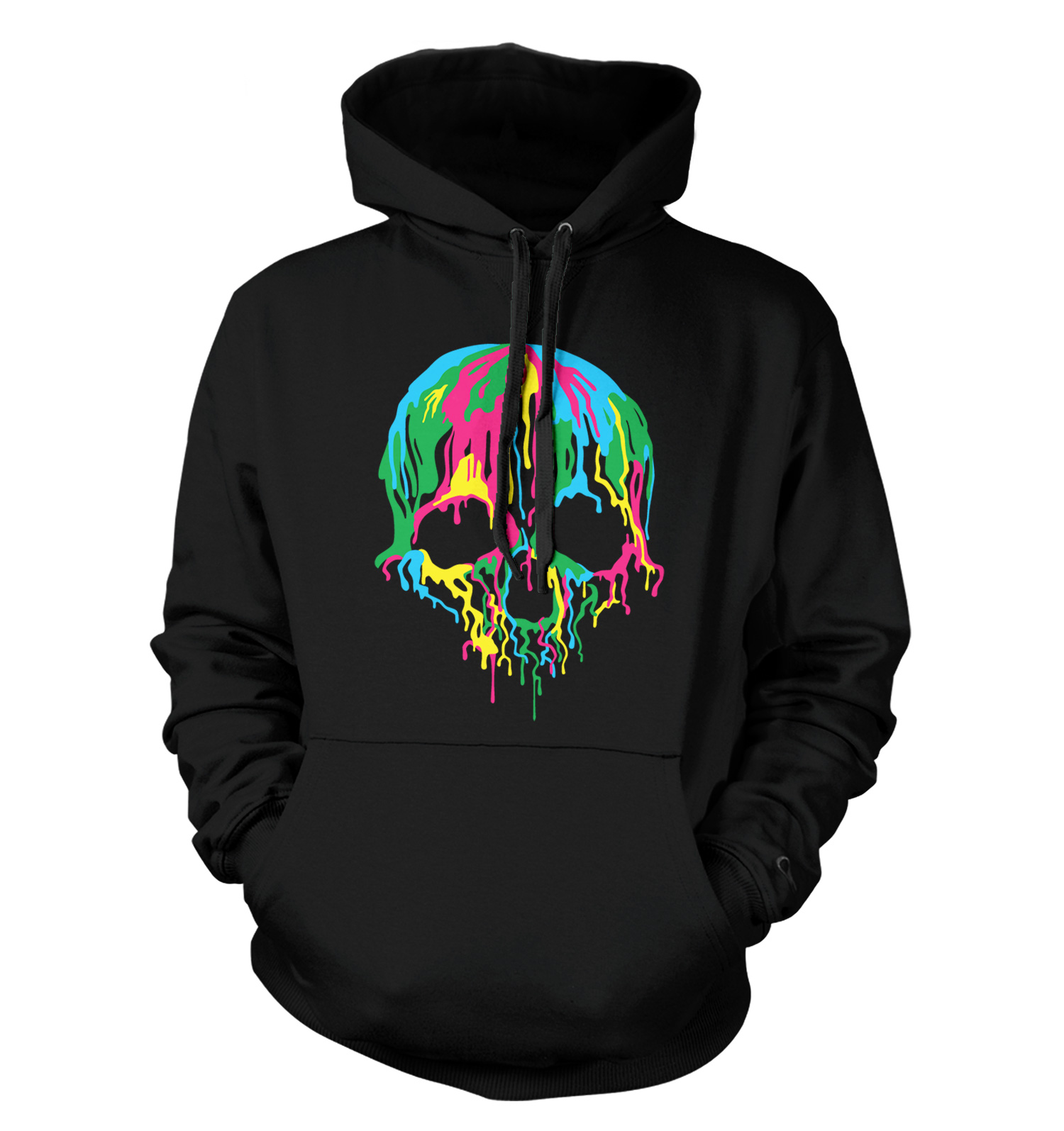 Melting Skull - Colorful Rainbow Drip Bones Unisex Hoodie | eBay