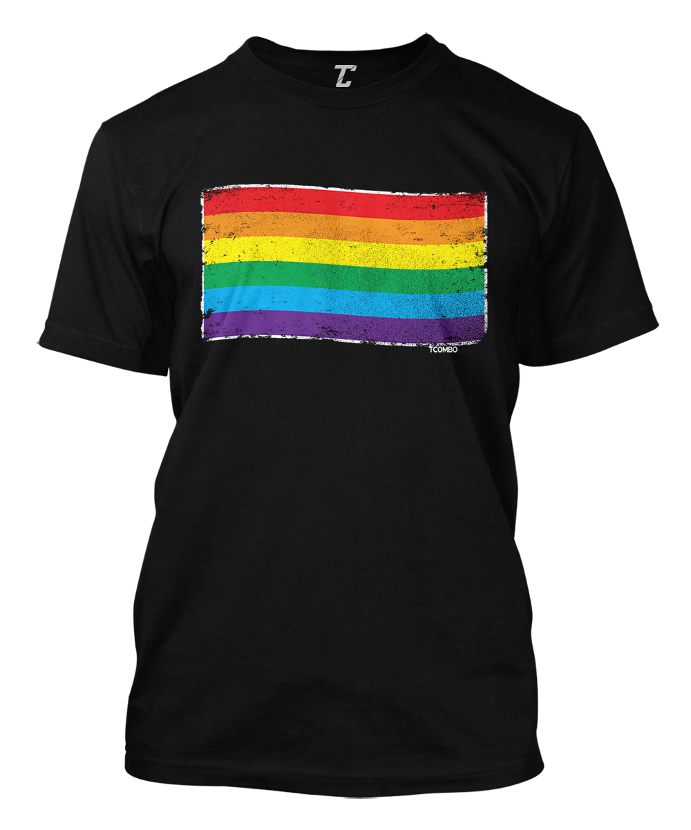 Rainbow Pride Flag – LGBTQ Community Proud Parade Gay Men’s T-shirt