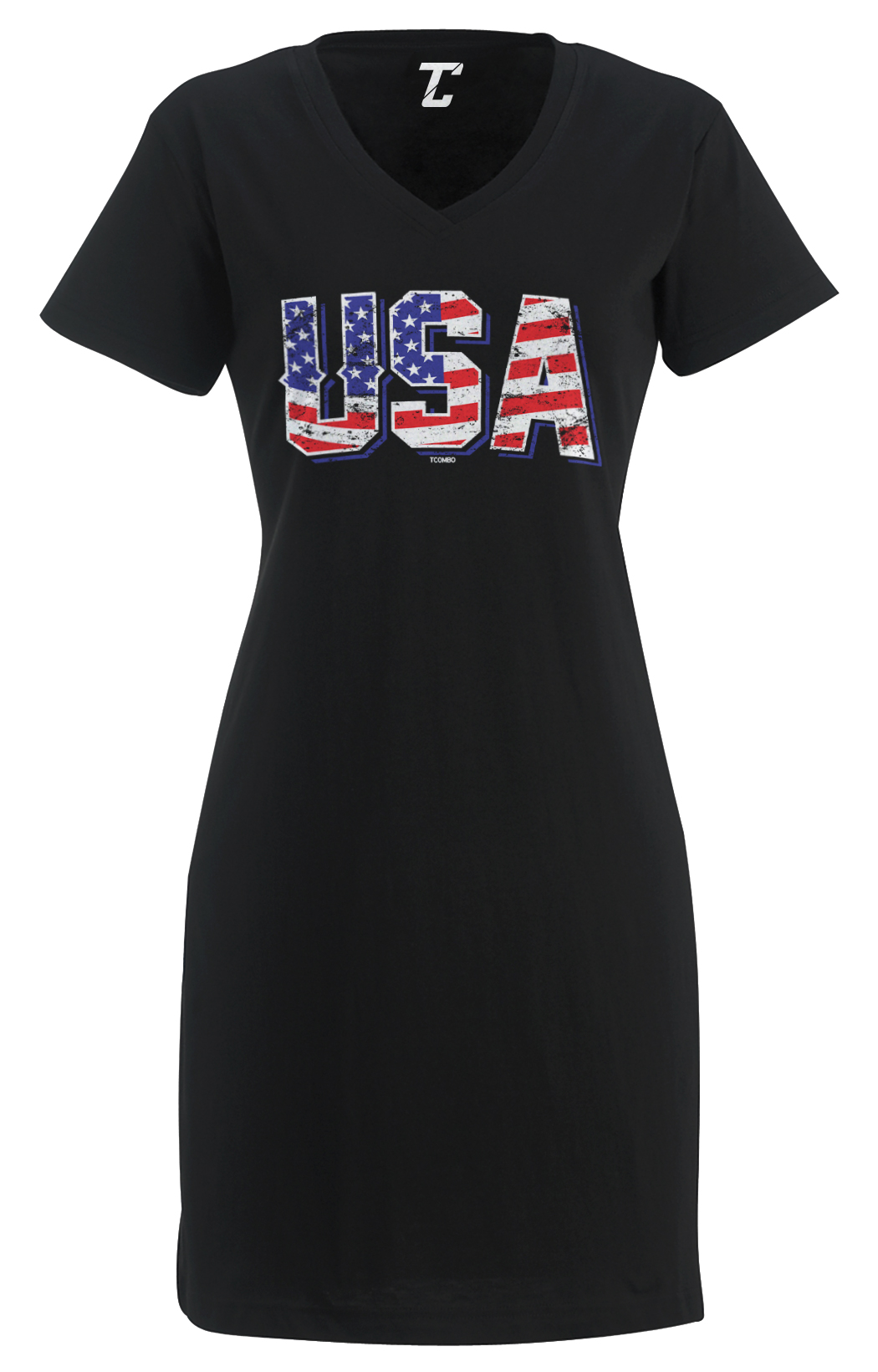 USA – Retro American Flag Stars & Stripes United States Women&rsquo;s Dress