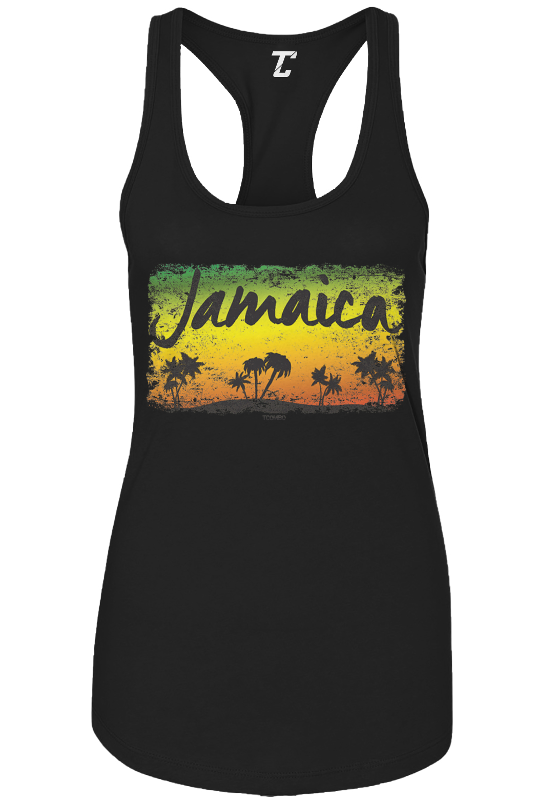 Jamaica Tropical Scene - Palm Trees Vacation Sunrise Women's Tank