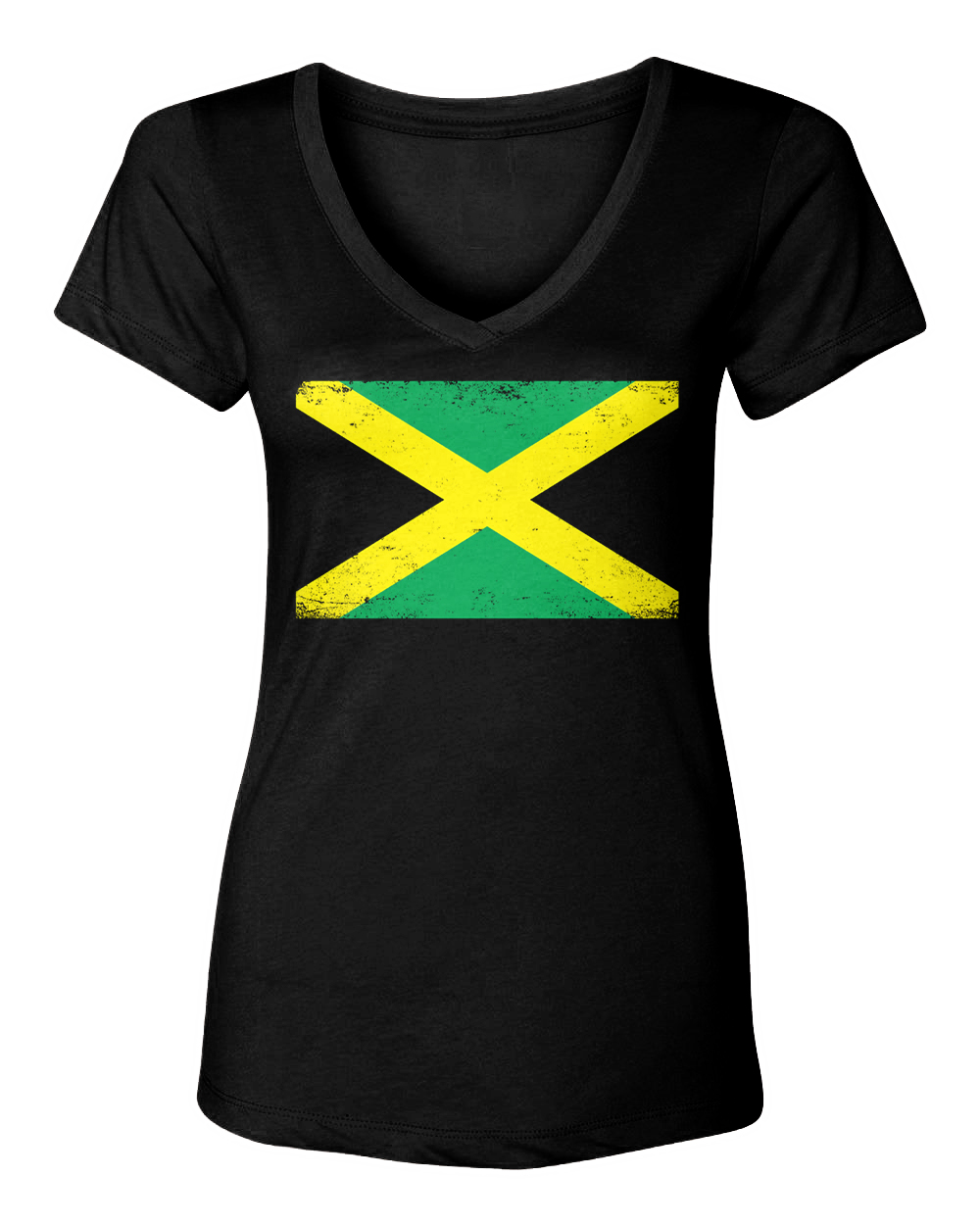 Jamaica Flag - Heritage Pride Proud Country Women's V-Neck T-Shirt