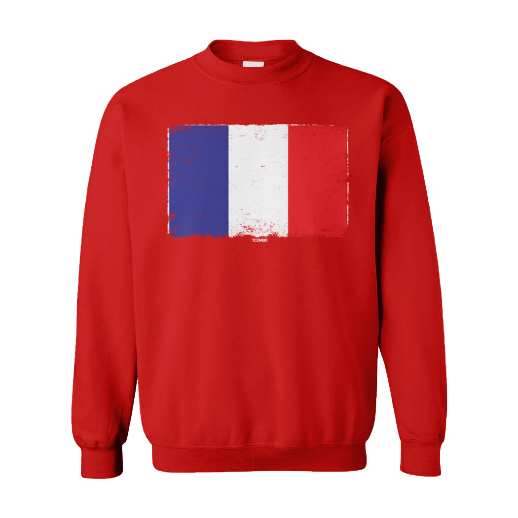 The French Flag Sweatshirt For shops France Lover / Flag Of France/ French Clothing / Striped Sweater