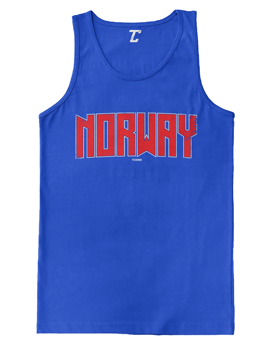 Norway Faded Distressed Norwegian Norge Country Pride Mens Tank Top 