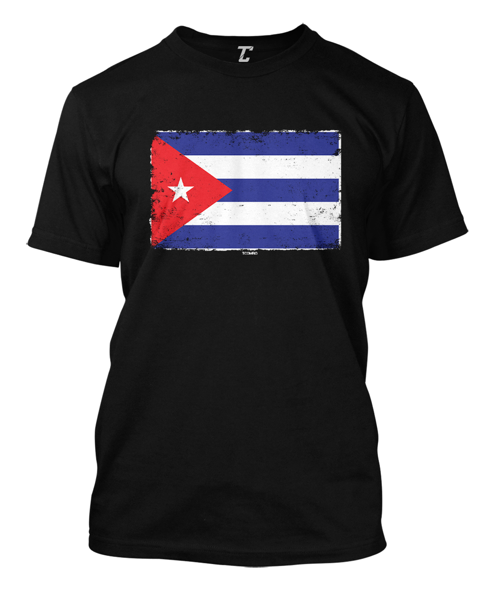 Cuba Flag – Cuban Heritage Pride Proud Caribbean Men’s T-shirt