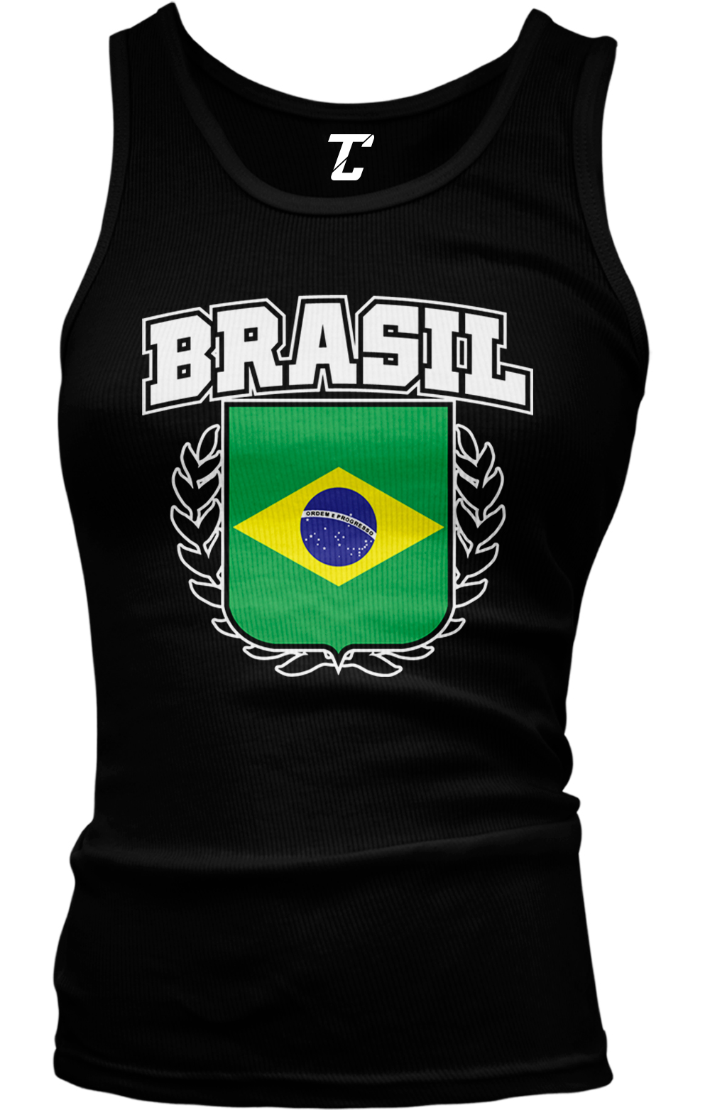 Brasil Crest – Brazilian Flag Pride Proud Country Juniors Tank Top
