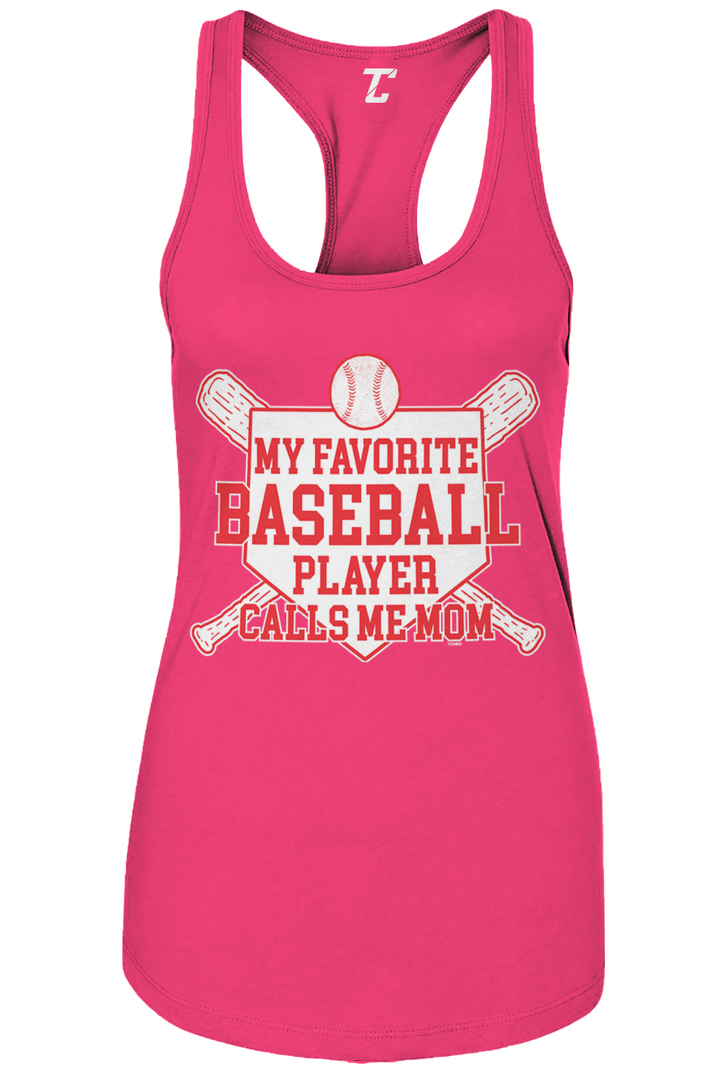  Womens My Favorite Baseball Player Calls Me Mom