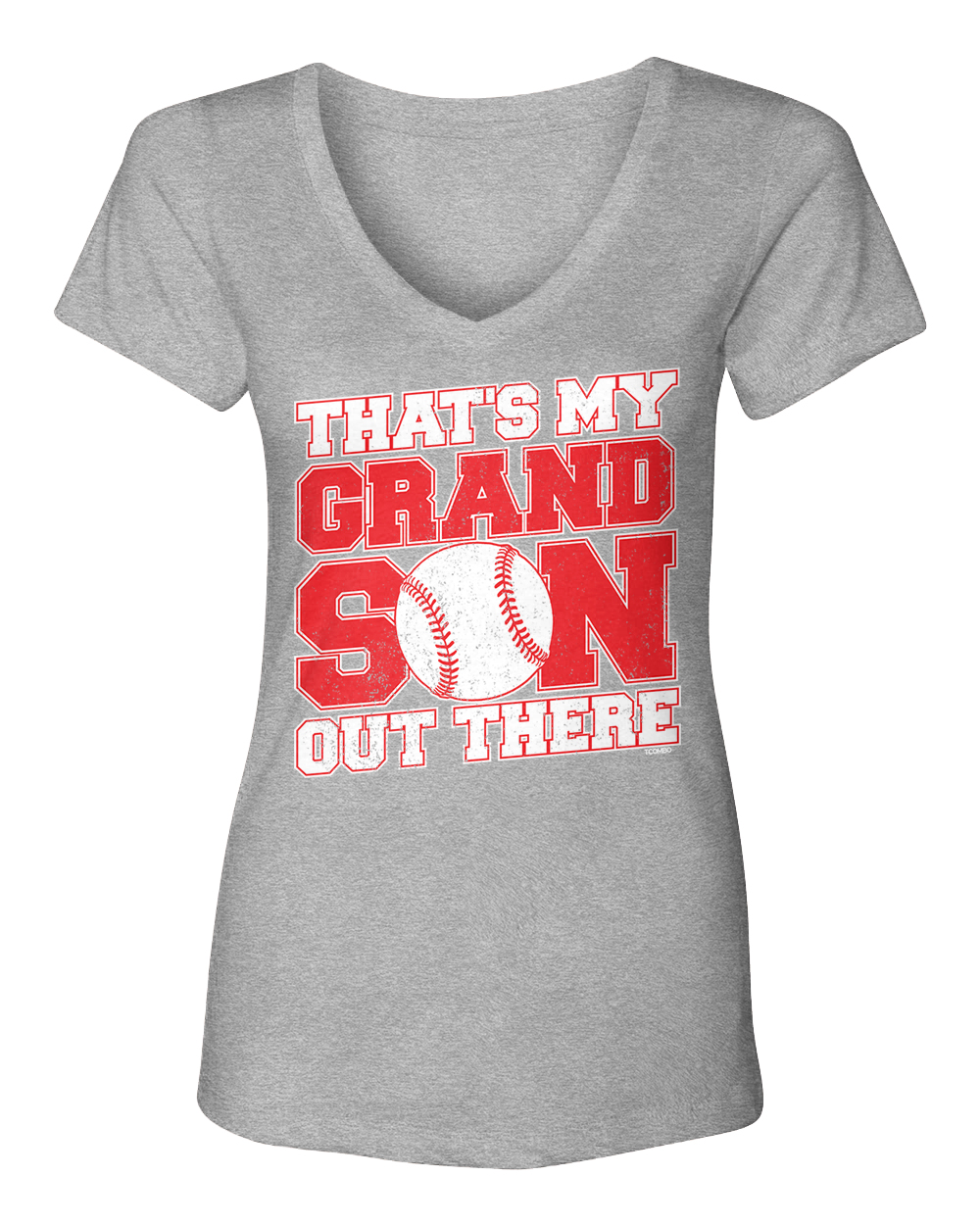 That s My Grandson Out There Baseball V-neck T Shirt