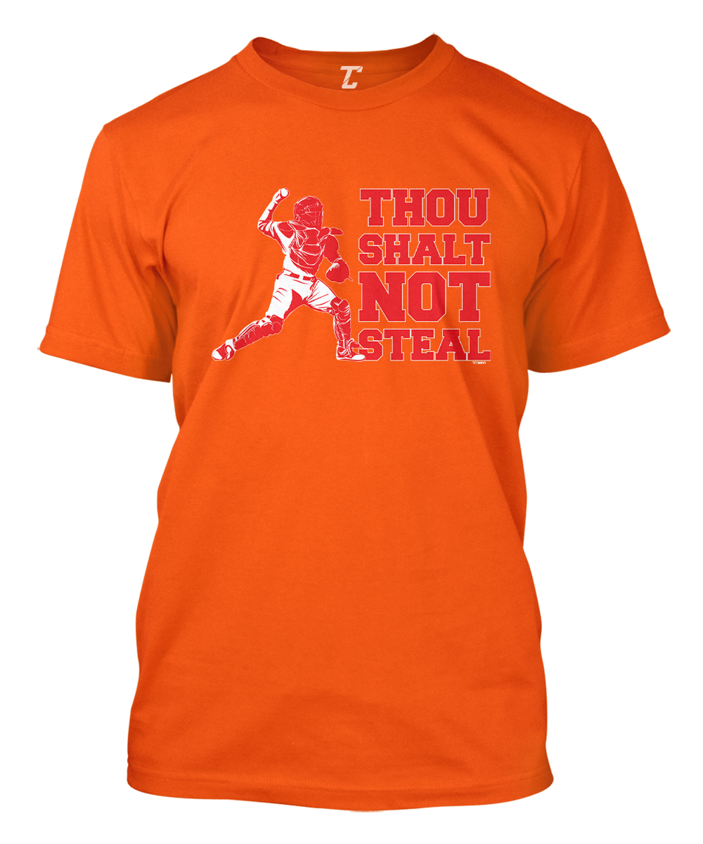 Thou Shalt Not Steal - Baseball Catcher Sports Men's T-shirt