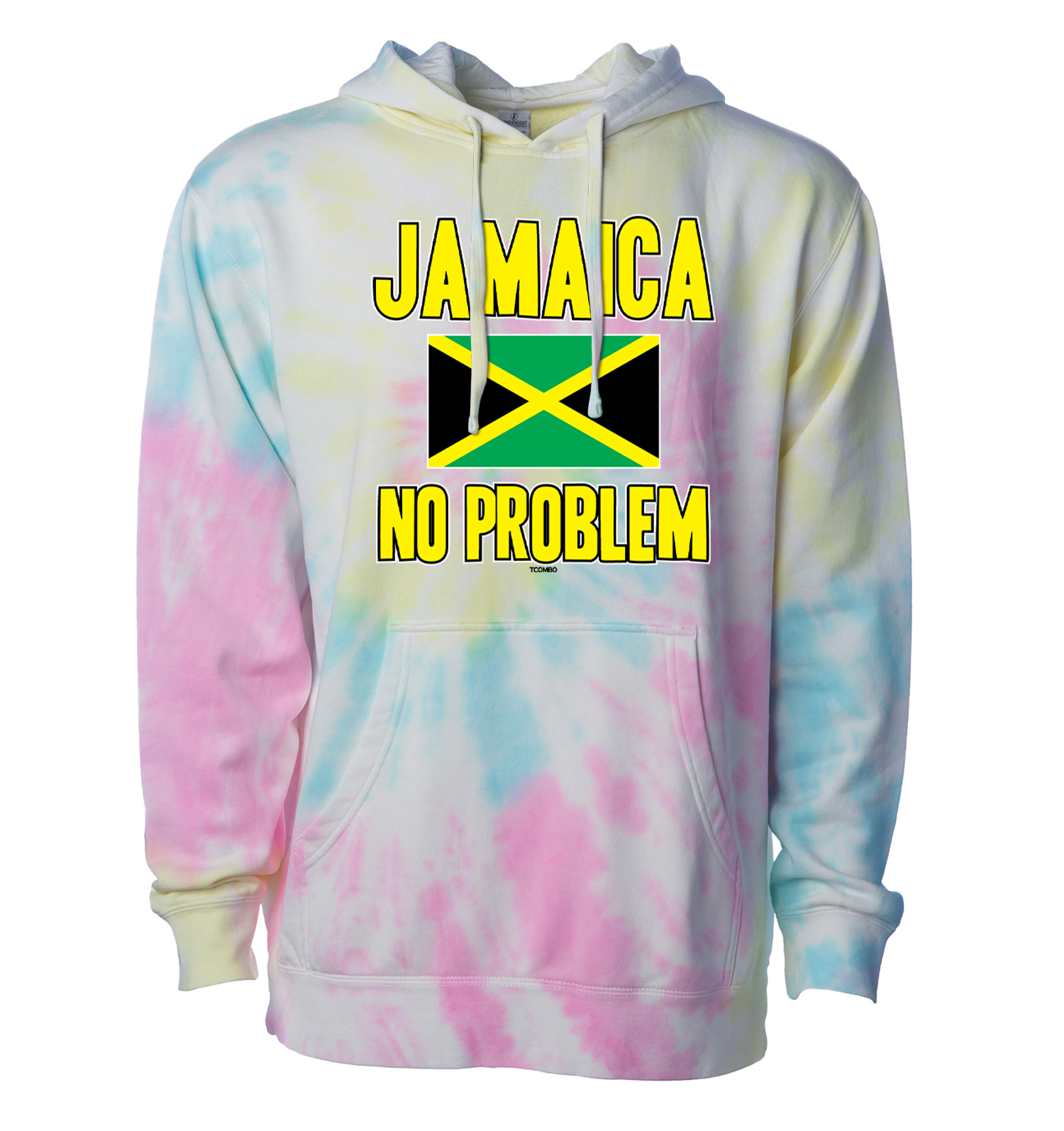 Kingston Rasta Unisex Hoodie Sweatshirt Distressed Jamaica Flag