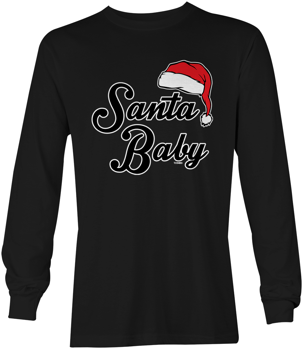 Santa Baby – Christmas Xmas Song Santa Claus Hat Unisex Long Sleeve Shirt