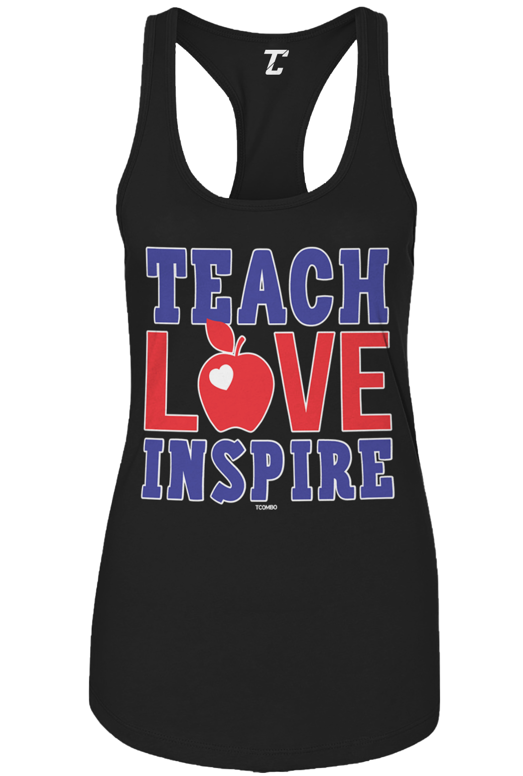 Teach Love Inspire – Teacher Education Apple Students Women’s Tank