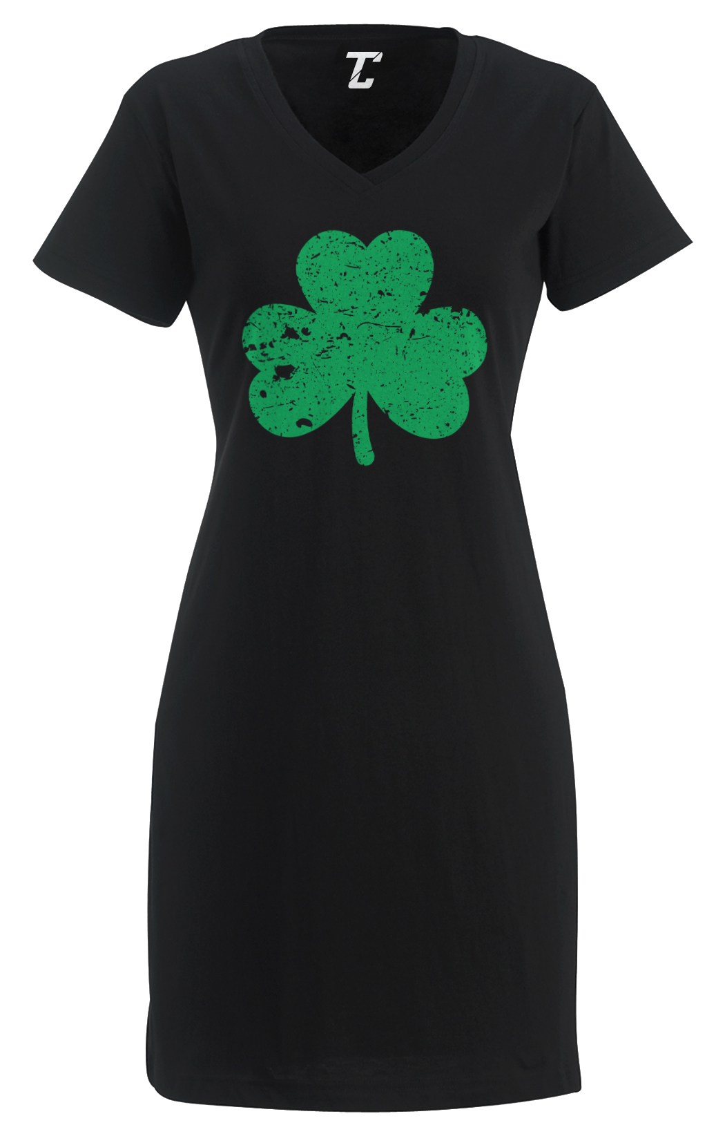 green emerald velvet dress Sweet Wink Toddler Girls Flocked Shamrock St. Patrick's Day Tiered Short Sleeve Tutu Dress - Mint Green
