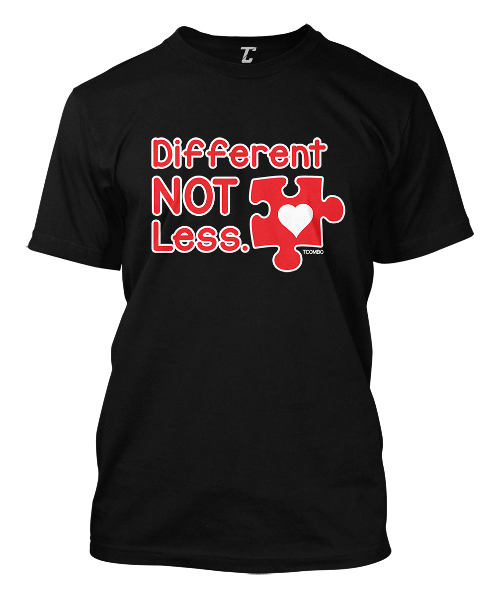different not less autism shirt