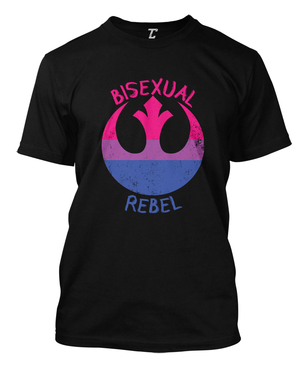 Bisexual Rebel – LGBTQ Supporter Bi Proud Pride Parade Men’s T-shirt