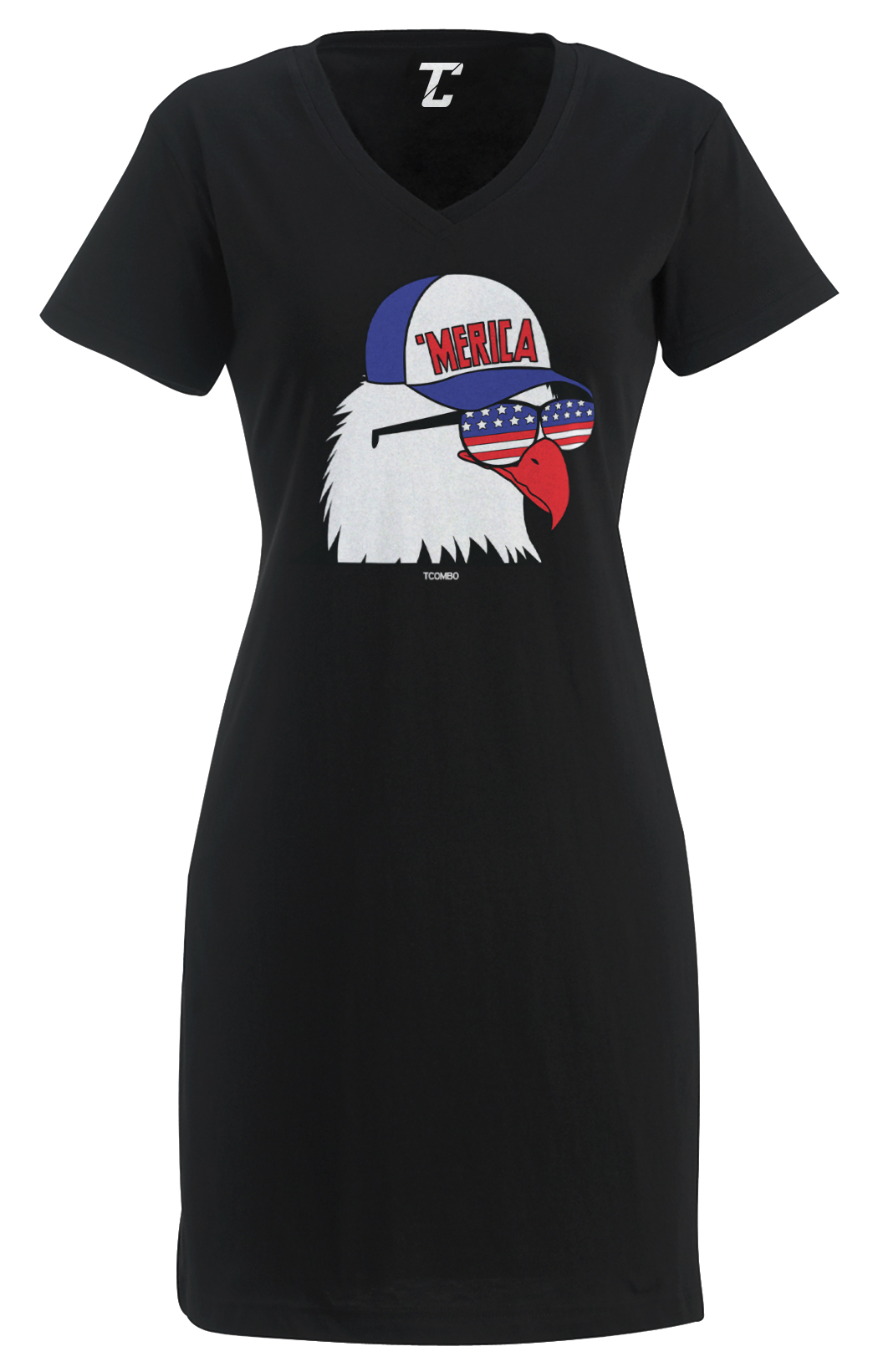 Merica Eagle – 4th Of July USA Freedom Red White & Blue Women’s Dress