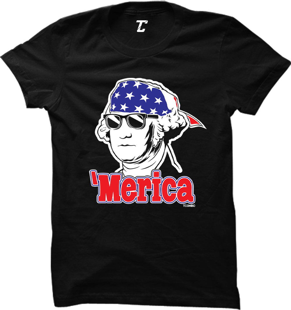 Merica – George Washington 4th Of July USA Murica Women’s T-shirt