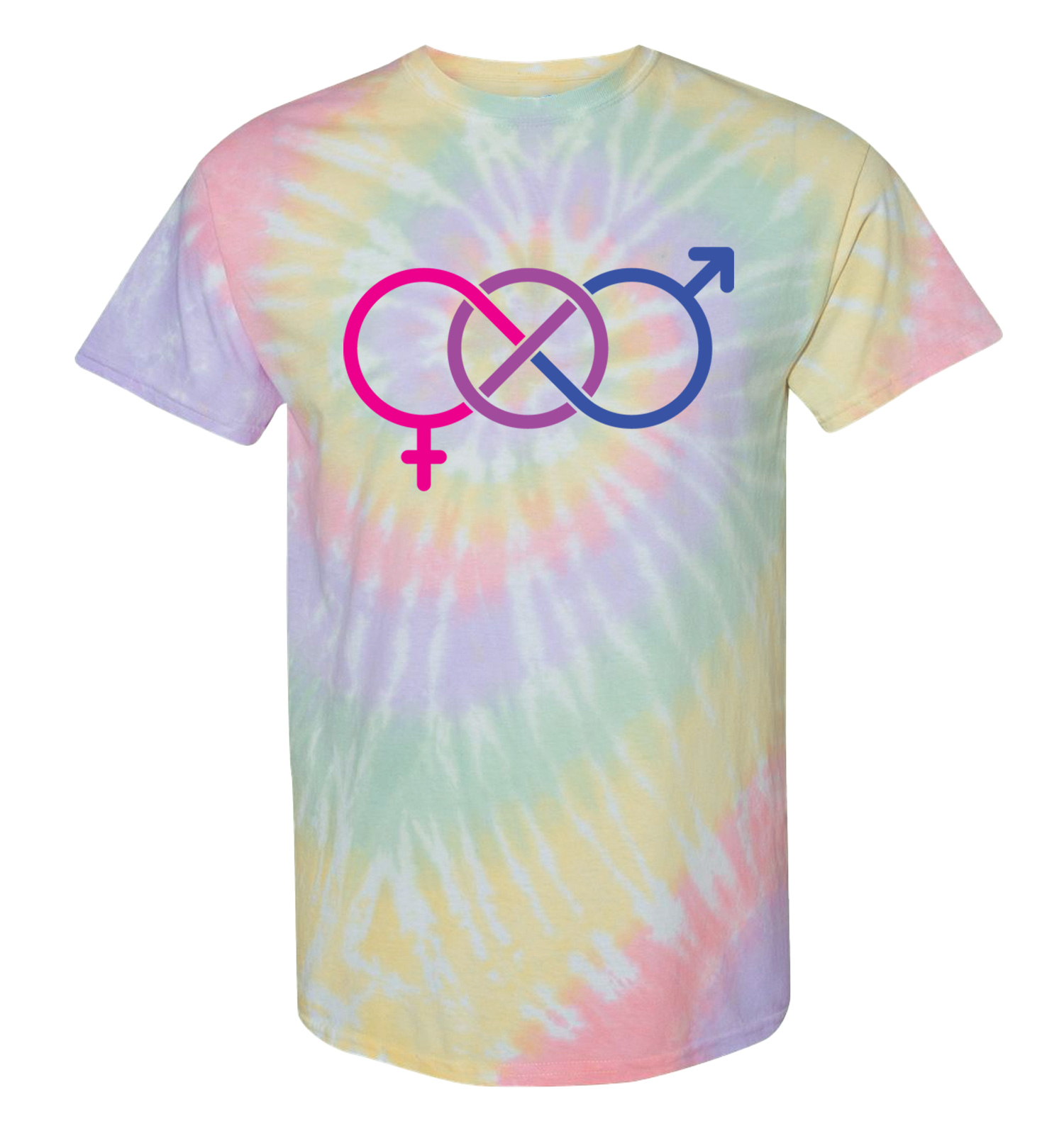 bisexual tie dye shirt