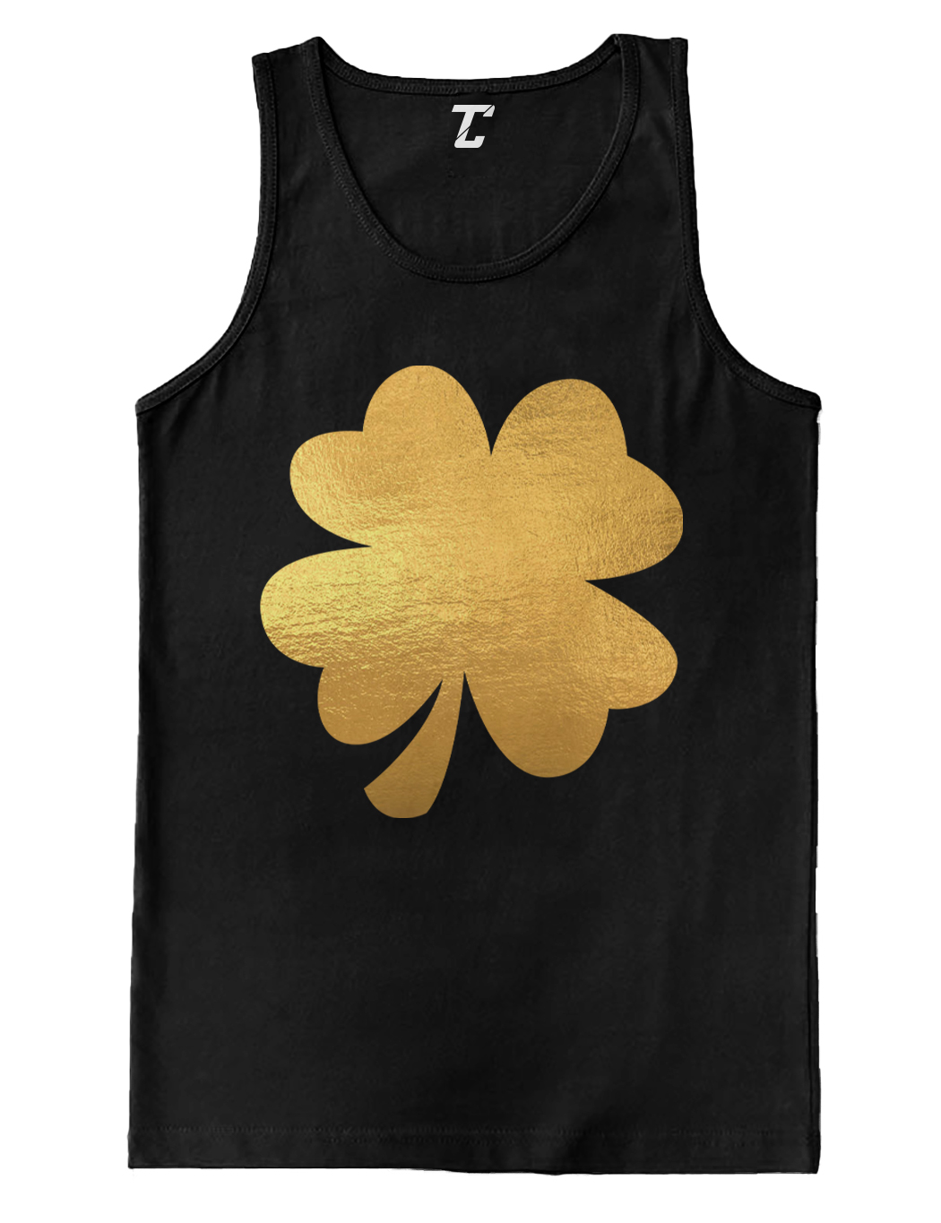 Gold Four Leaf Clover – St. Patrick’s Day Irish Luck Men’s Tank Top