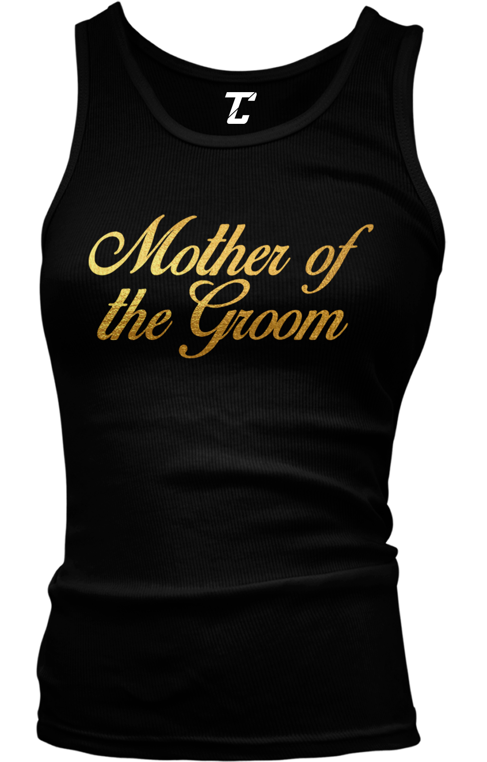 Gold Foil Mother Of The Groom – Wedding Party Juniors Tank Top
