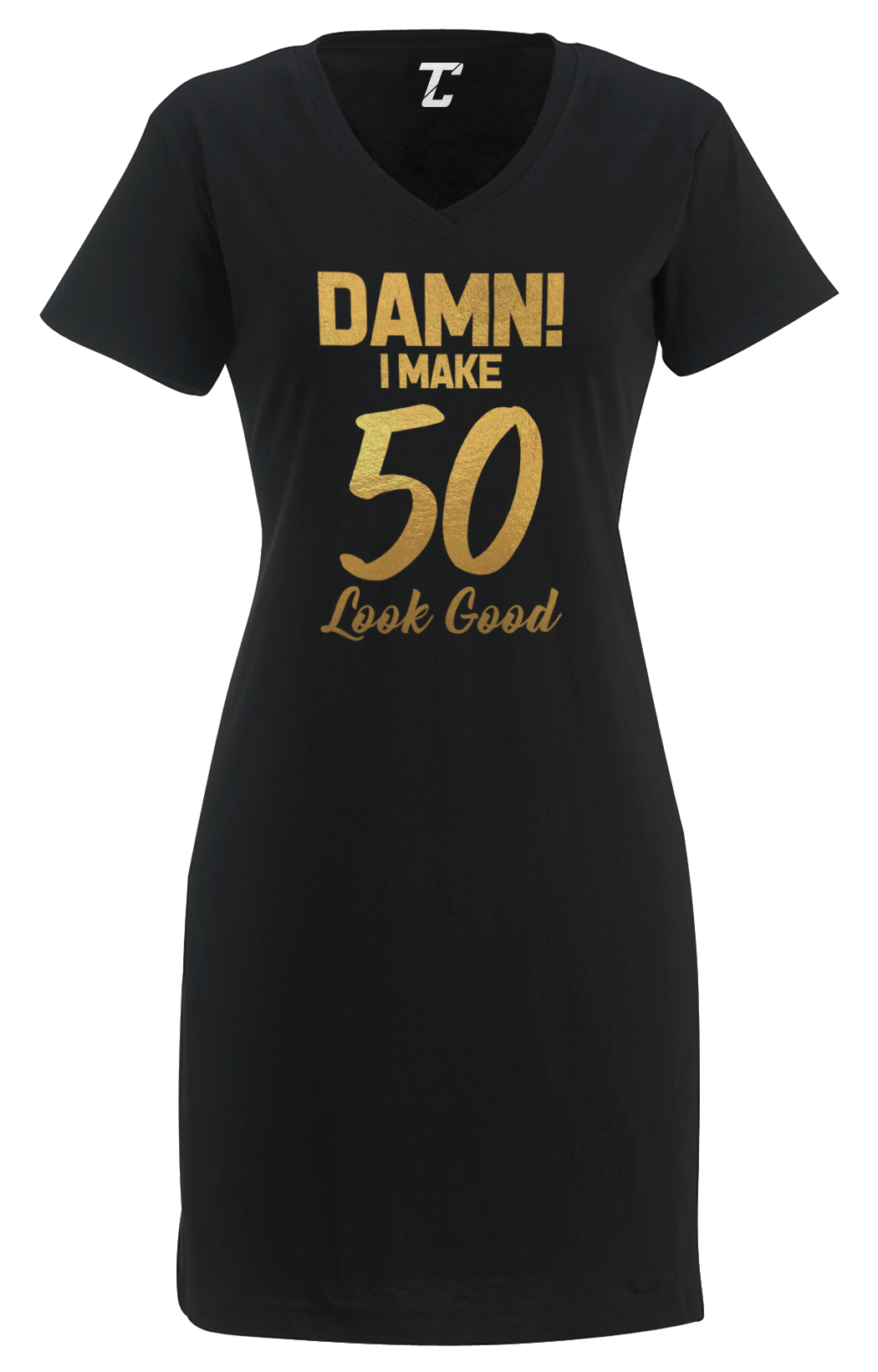 Damn! I Make 50 Look Good - Gold Decade Birthday Women's Dress | eBay