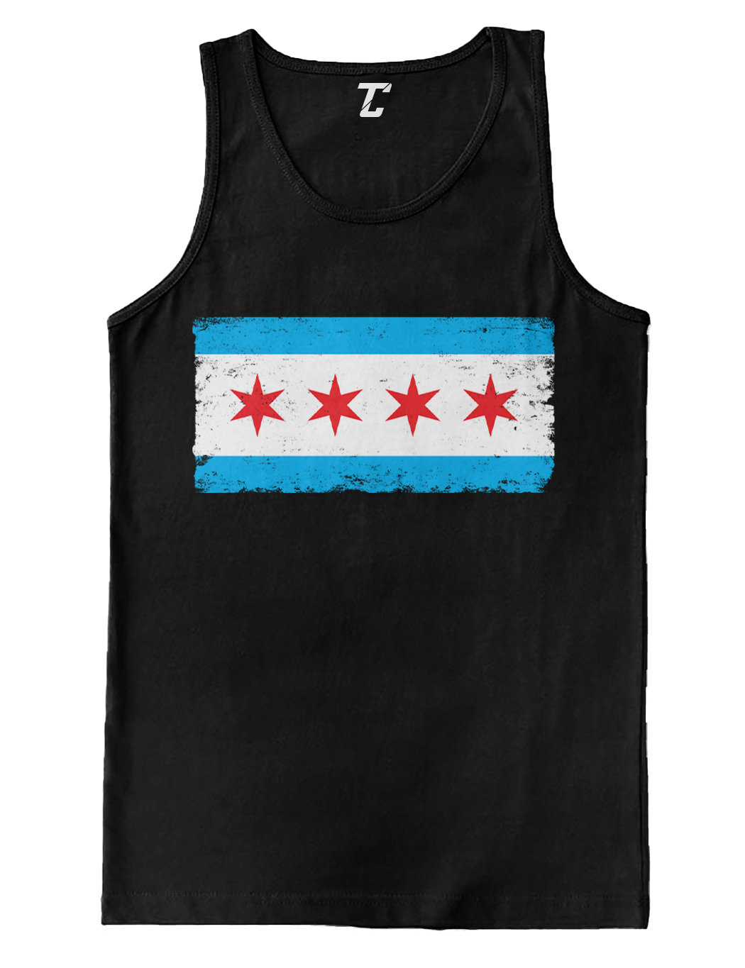 Chicago Flag – Stars Stripes State Pride Windy City Men’s Tank Top