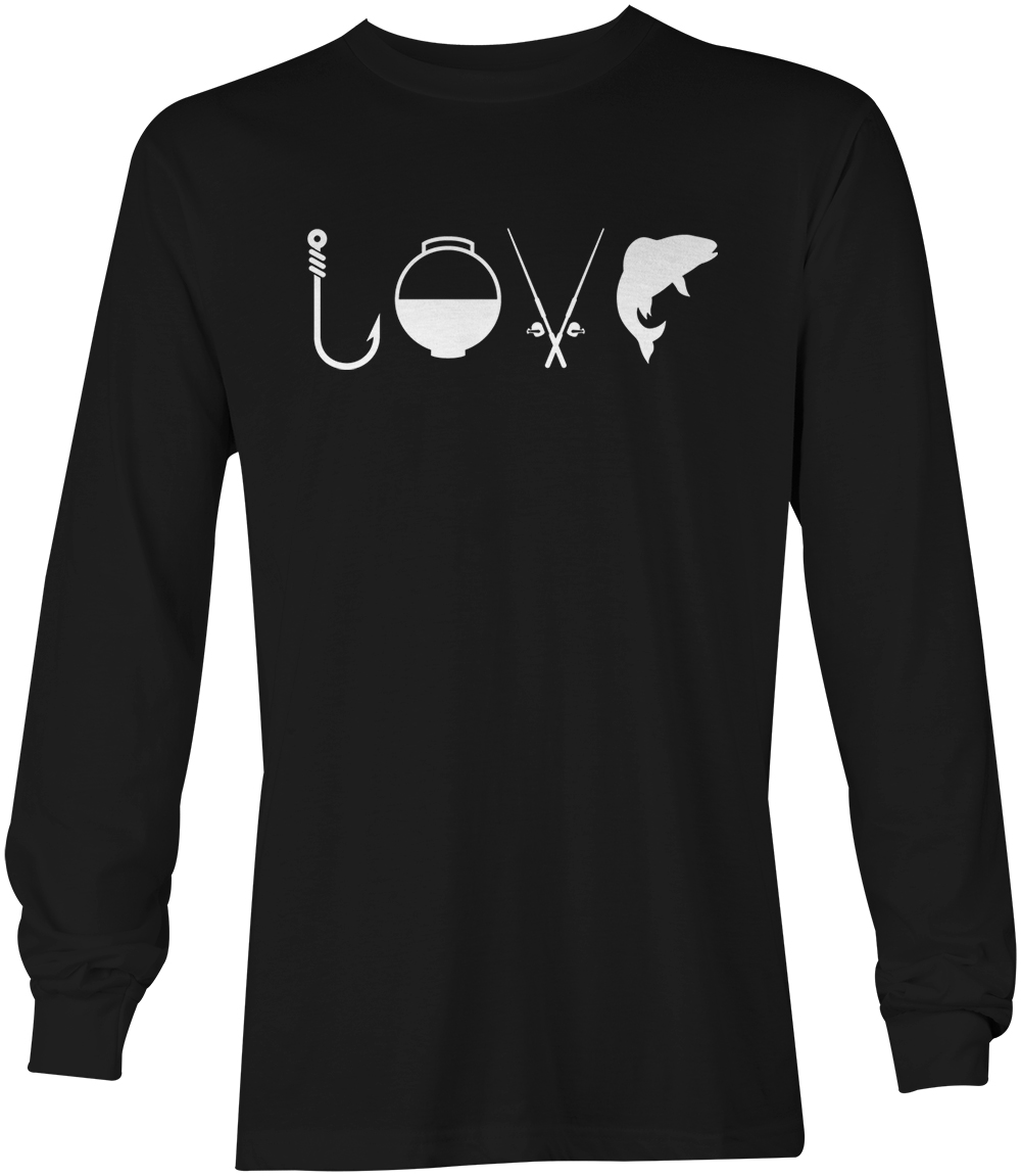 Love Fishing Gear – Tackle Buoy Pole Bass Bait Hook Unisex Long Sleeve Shirt