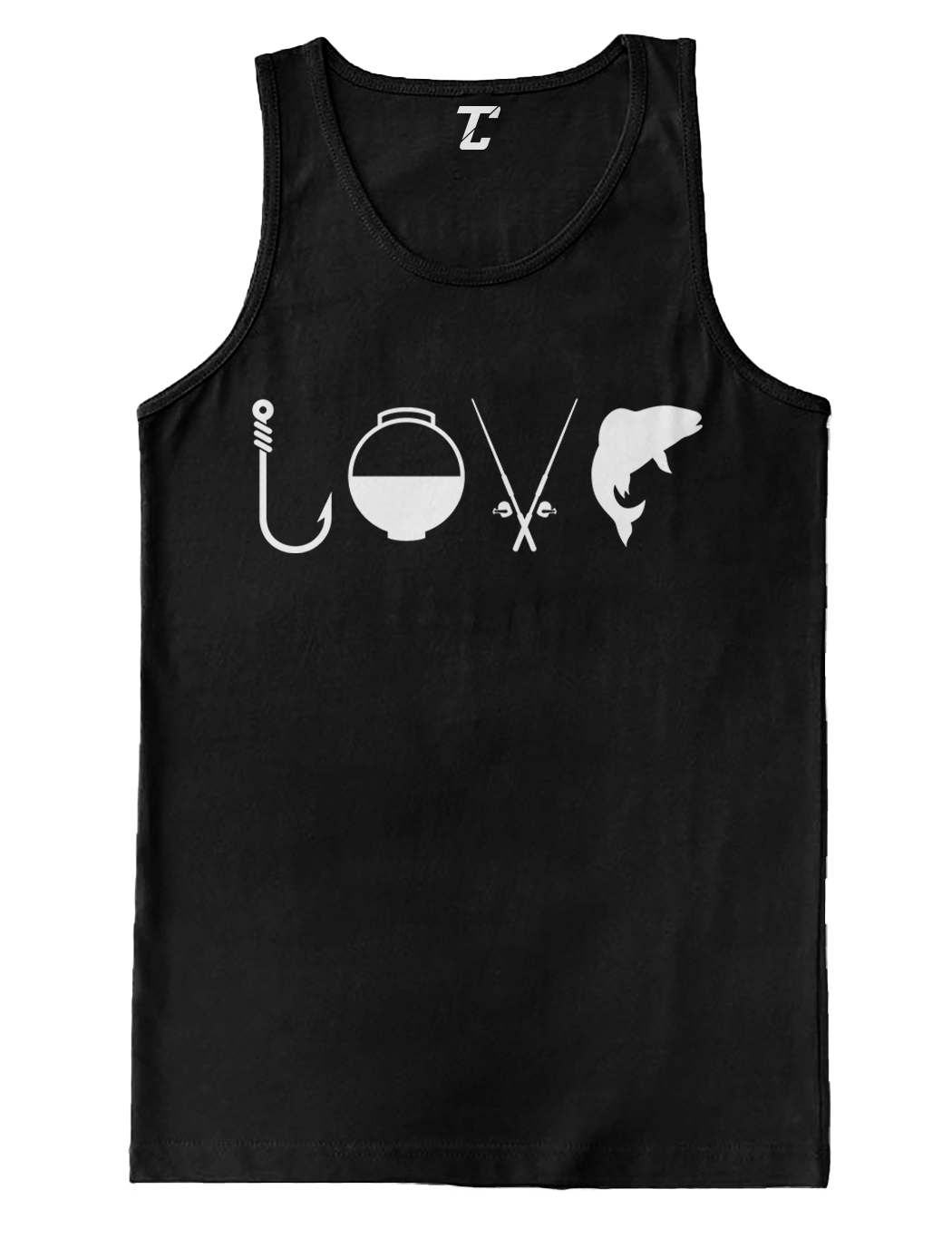 Love Fishing Gear – Tackle Buoy Pole Bass Bait Hook Men’s Tank Top