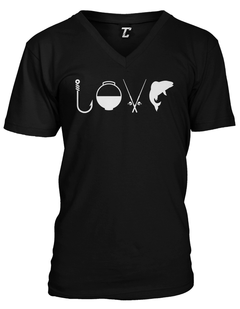 Love Fishing Gear – Tackle Buoy Pole Bass Bait Hook Unisex V-Neck T-shirt