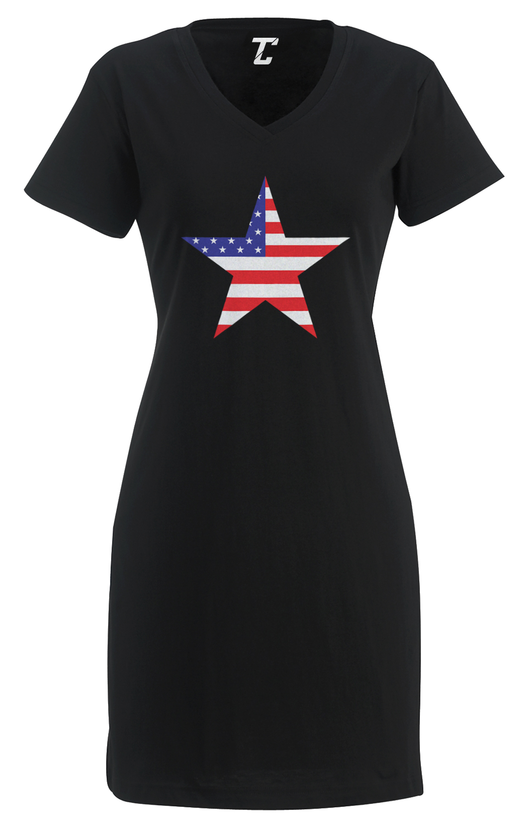 Star American Flag – USA United States Red White & Blue Women&rsquo;s Dress