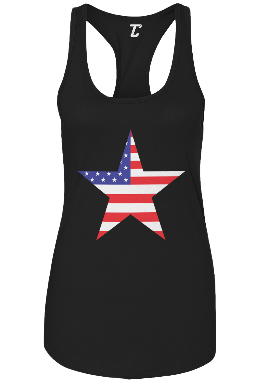 Star American Flag – USA United States Red White & Blue Women’s Tank