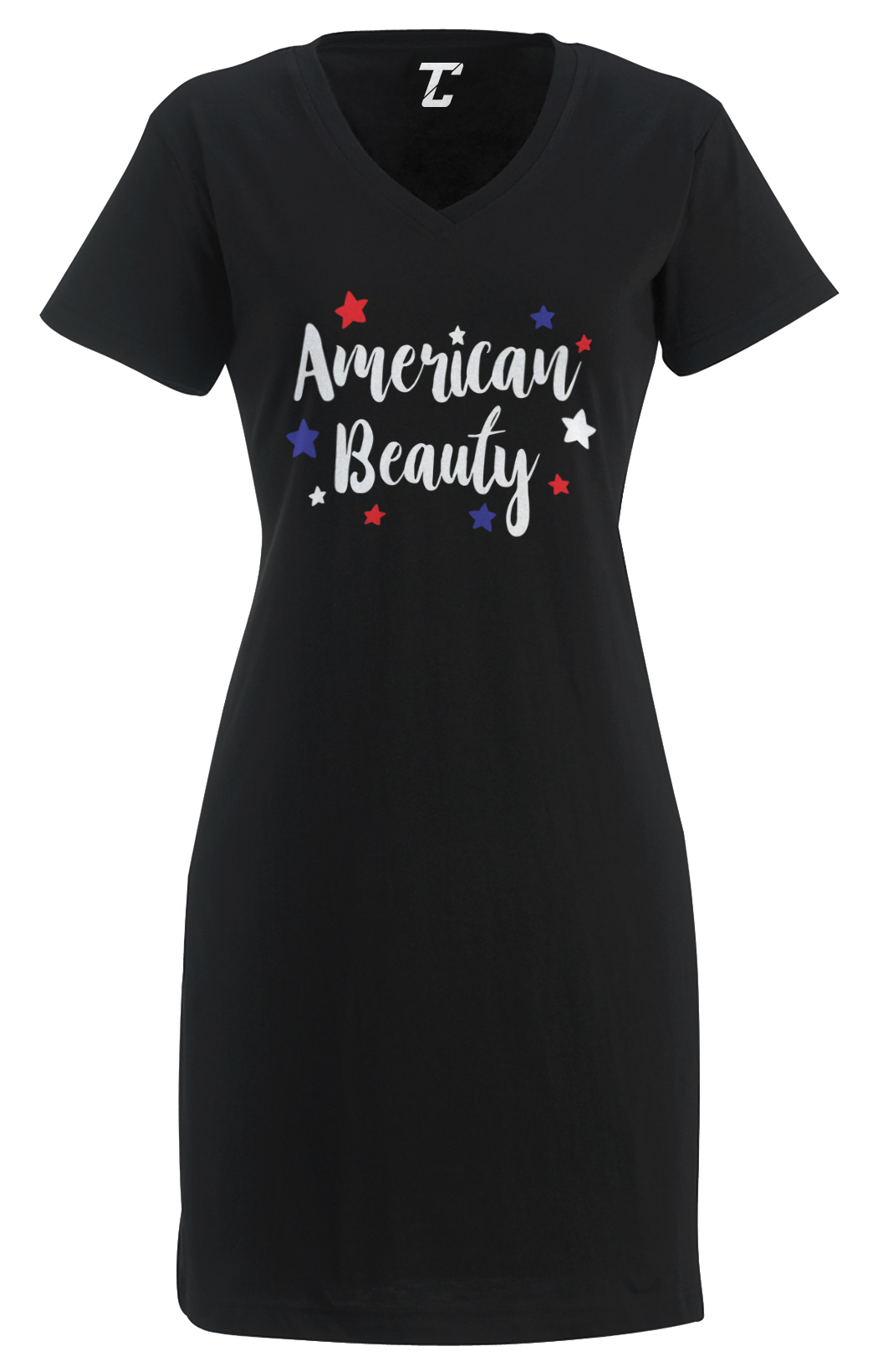 American Beauty – USA Red White & Blue Stars & Stripes Women’s Dress