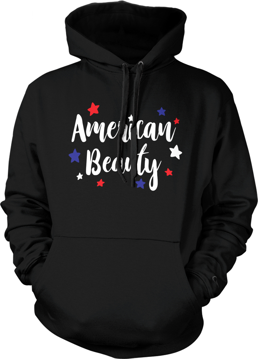 American Beauty – USA Red White & Blue Stars & Stripes Unisex Hoodie