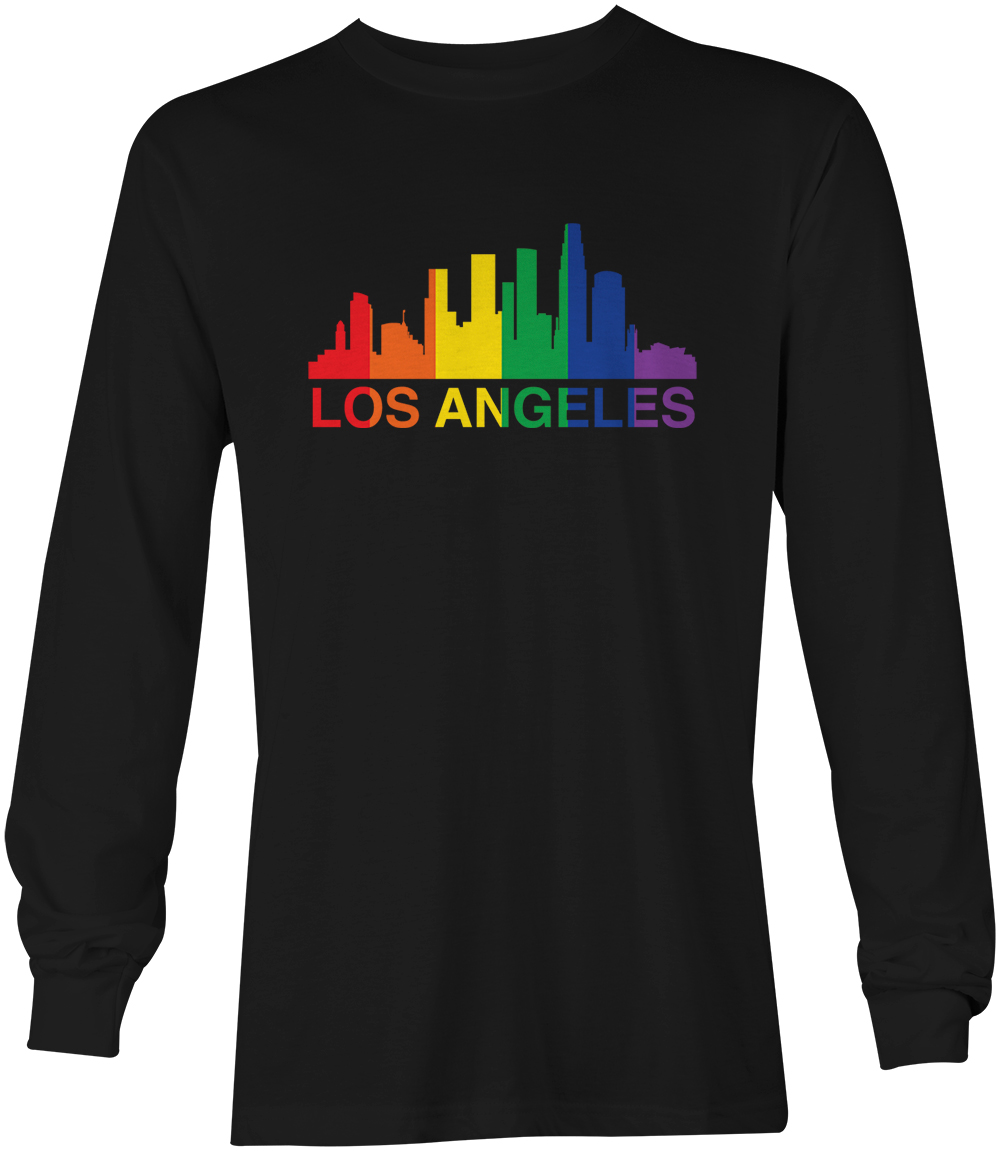 Los Angeles – LGBTQ Gay Pride Proud Parade Rainbow Unisex Long Sleeve Shirt